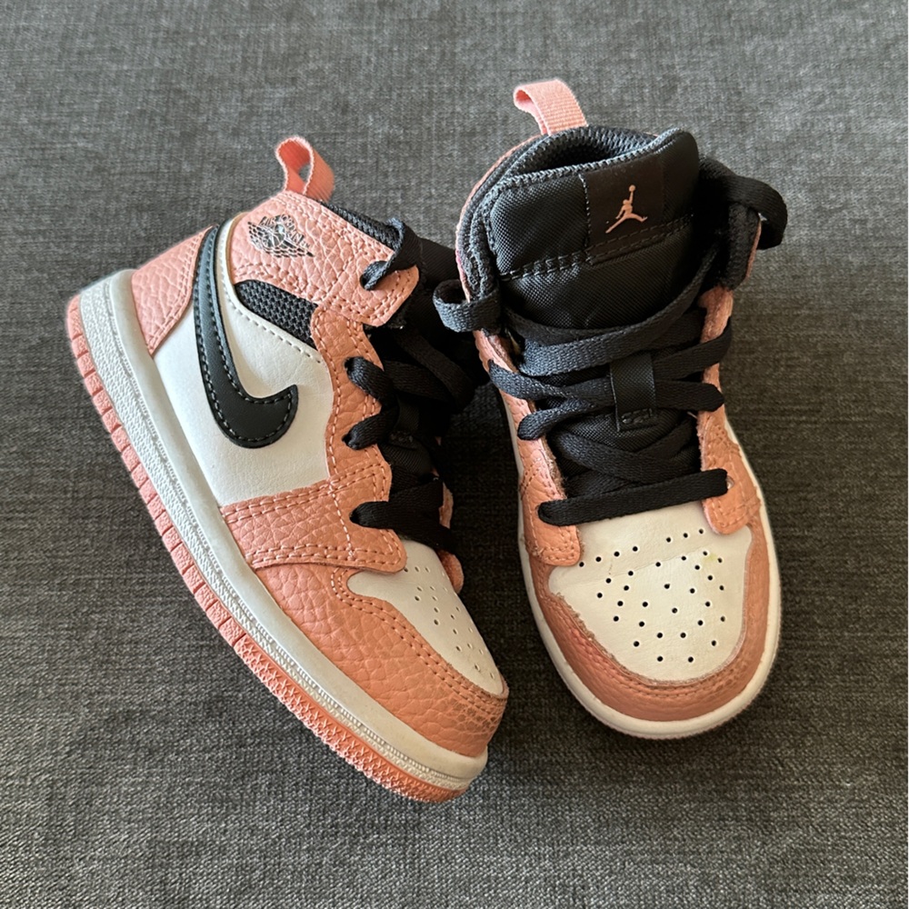 Jordan Kids' Sneakers - Black, Pink, and White